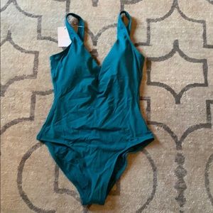 Andie Ibiza Teal One Piece Swim suit